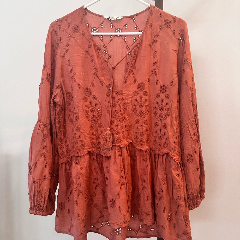Embroidered boho blouse